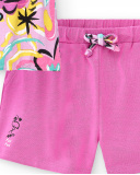Conjunto tricot lilás de menina Coleção Flamingo Mood