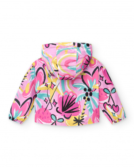 Blusão lilás de menina Coleção Flamingo Mood