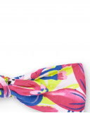 Tiara de malha branca para menina Coleção Acid Bloom