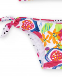 Biquíni branco de menina Coleção Acid Bloom