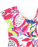 Fato de banho branco de menina Coleção Acid Bloom