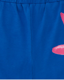 Shorts de malha azul de menina Coleção Acid Bloom