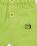 Conjunto de malha de popeline branca verde para menino Coleção