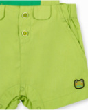 Conjunto de popeline de malha verde para menino Coleção Water