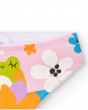 Babete bandana rosa de menina Coleção Water Lilies