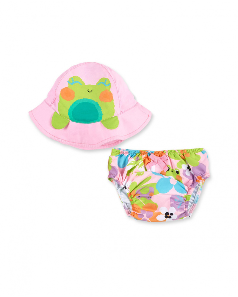 Conjunto de banheiro feminino rosa Coleção Water Lilies