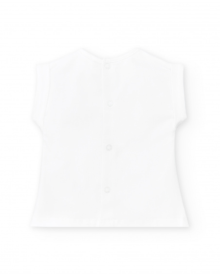 Conjunto de 3 peças em malha rosa menina Coleção Water Lilies