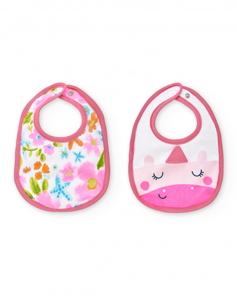 Pacote de babador rosa de menina Coleção Over The Rainbow