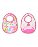 Pacote de babador rosa de menina Coleção Over The Rainbow