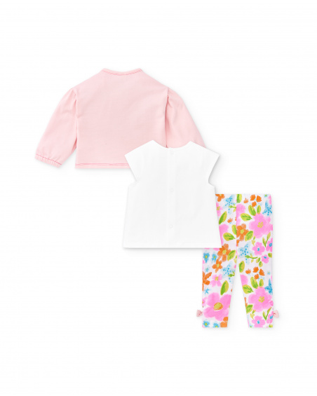 Conjunto tricot lilás de menina Coleção Over The Rainbow