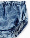 Conjunto jeans azul de menina Coleção Frutti