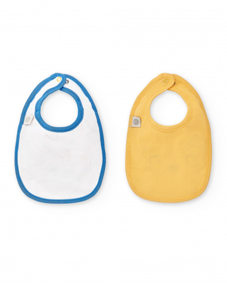 Pack de babadores bandana laranja para menina Coleção Animal