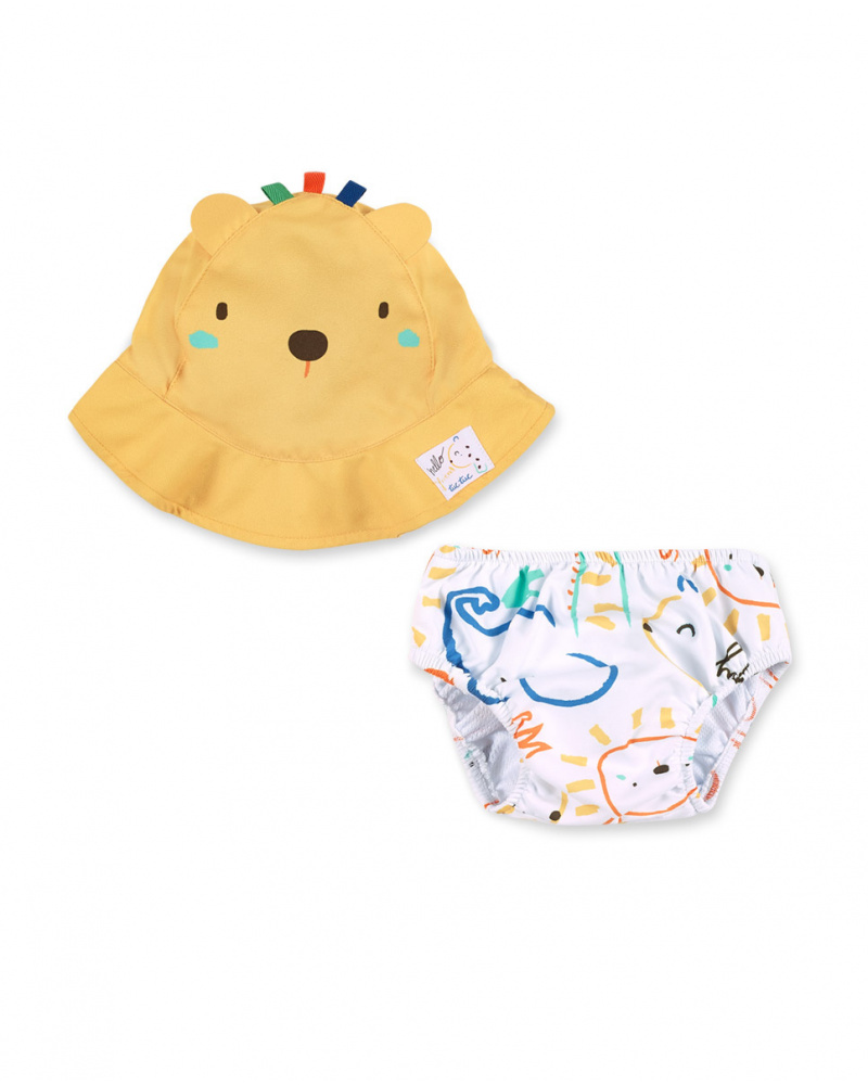 Conjunto de banheiro masculino branco Coleção Animal Life