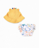 Conjunto de banheiro masculino branco Coleção Animal Life