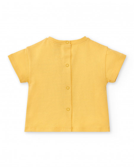 Conjunto de malha amarelo menino Coleção Animal Life
