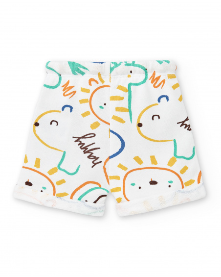 Conjunto de malha amarelo menino Coleção Animal Life