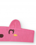 Tiara de malha rosa para menina Coleção Animal Life