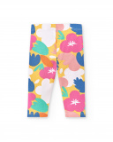 Conjunto de malha branca de menina Coleção Animal Life