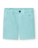 Bermudas menino em sarja azul Coleção Paradiso