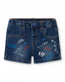 Shorts jeans azul menino Coleção Salty Air
