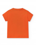 T-shirt vermelha de menino em malha Coleção Salty Air