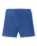 Leggings de ciclismo em malha azul para menina Coleção Salty Air