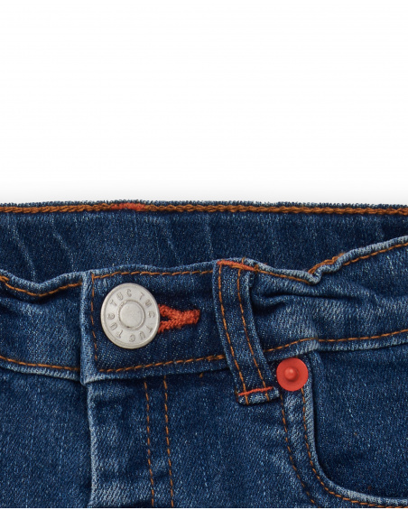 Shorts jeans azul de menina Coleção Salty Air