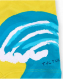 Fato de banho boxer amarelo de menino Coleção Laguna Beach