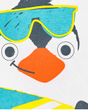 T-shirt branca de menino em malha sem mangas Coleção Laguna