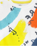 Conjunto de malha branca de menino Coleção Laguna Beach