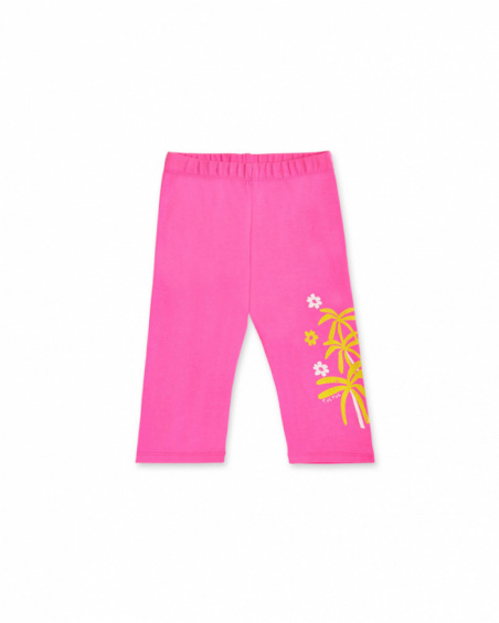 Leggings de malha rosa para menina Coleção Laguna Beach