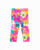 Leggings de malha fúcsia para menina Coleção Laguna Beach
