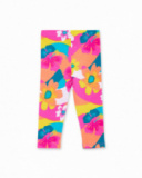 Leggings de malha fúcsia para menina Coleção Laguna Beach