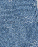 Calça jeans azul de menina Coleção Laguna Beach