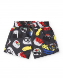 Bermudas de menino cinza Coleção Hey Sushi