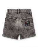 Shorts jeans cinza de menino Coleção Hey Sushi