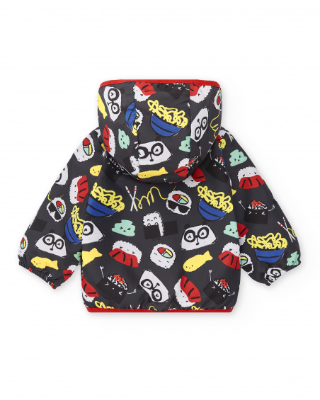 Blusão cinza de menino Coleção Hey Sushi