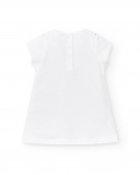 Vestido de malha branco de menina Coleção Hey Sushi