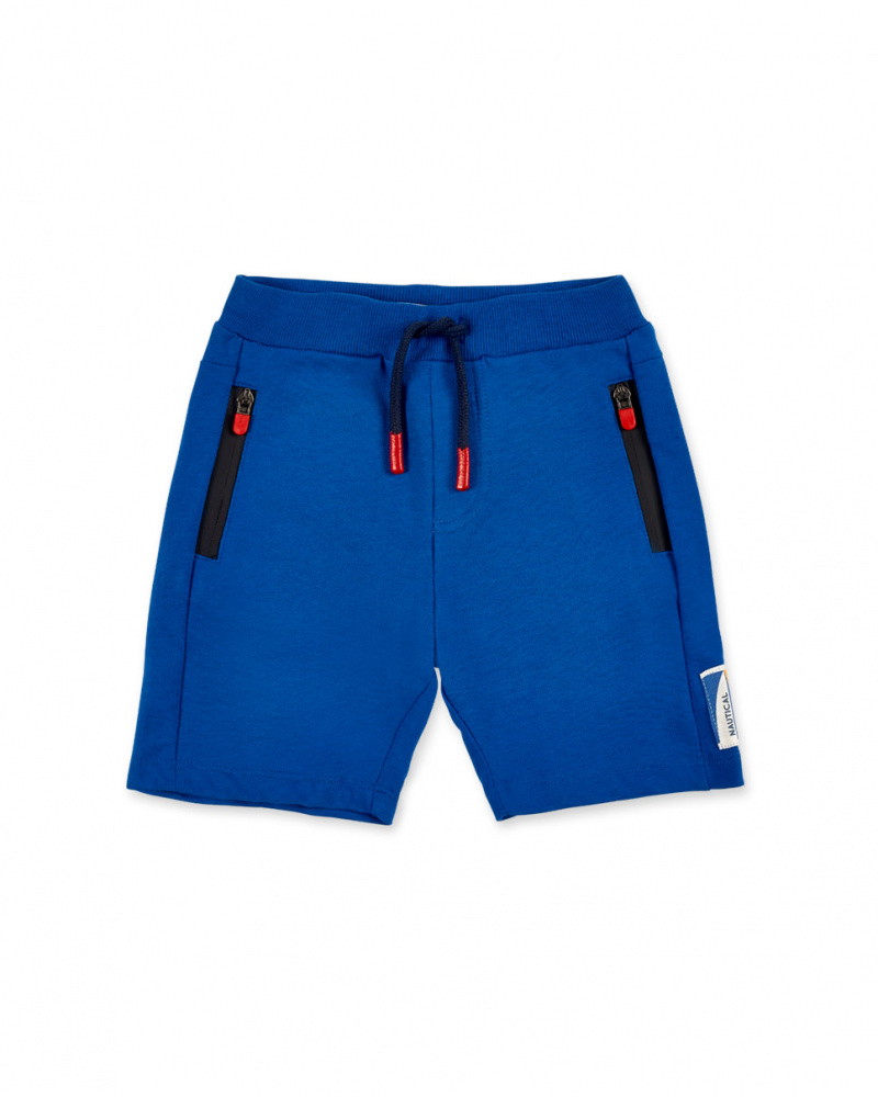 Bermuda de malha azul menino Coleção Kayak Club