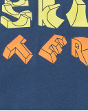 T-shirt azul de menino em malha 'Skater' Coleção Skating World