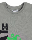 T-shirt de menino em malha cinzenta Coleção Urban Attitude