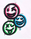 Camiseta emoji branca para menino Coleção Urban Attitude