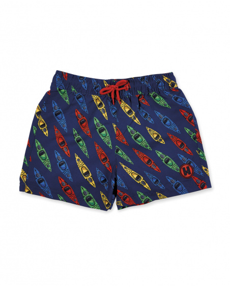 Fato de banho azul marinho para menino Coleção Kayak Club