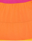 Vestido de menina em malha laranja fúcsia Coleção Sunday Brunch