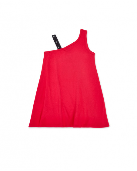 Vestido de malha vermelho de menina Coleção Ultimate City Chic