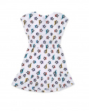 Vestido de malha branco menina Coleção Summer Vibes