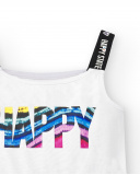 Vestido de malha preto e branco de menina Coleção Summer Vibes