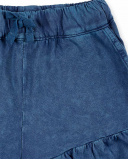 Shorts de malha azul marinho para menina Coleção California