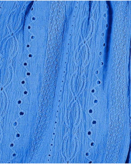 Shorts de malha azul de menina Coleção Carnet De Voyage