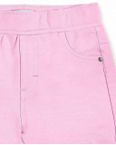 Shorts retos de malha rosa de menina Coleção Basics Girl